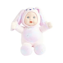 Poupon peluche rose H36cm