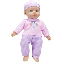 Poupon qui parle rose et violet 6 sons - 2 modèles