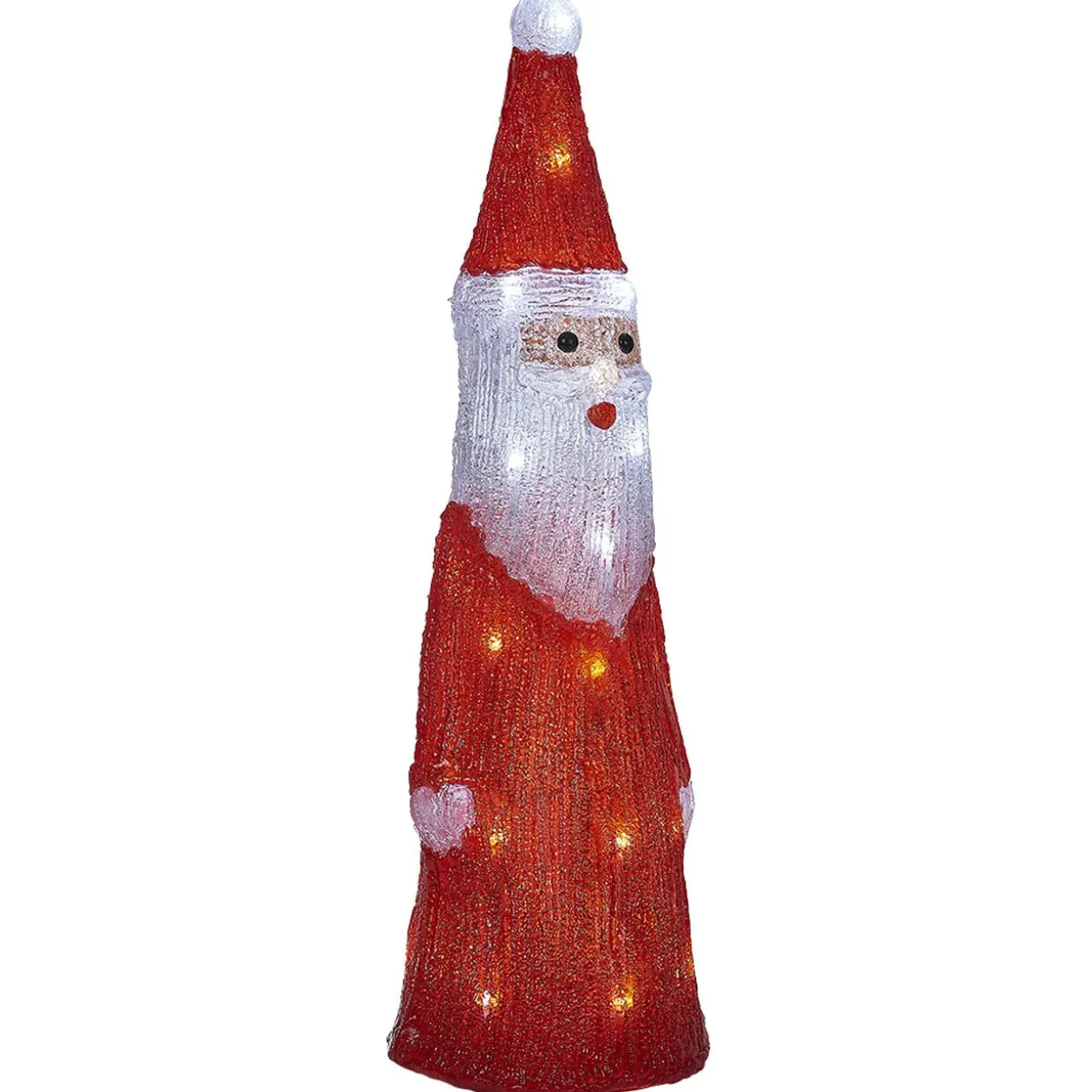 Père Noël lumineux 30LED blanc froid H51cm