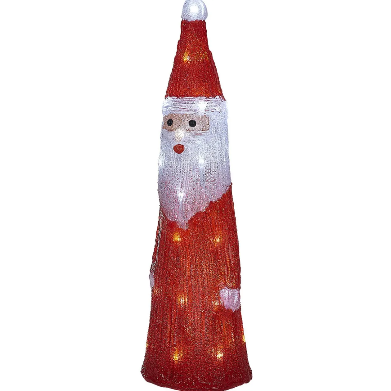 Père Noël lumineux 30LED blanc froid H51cm