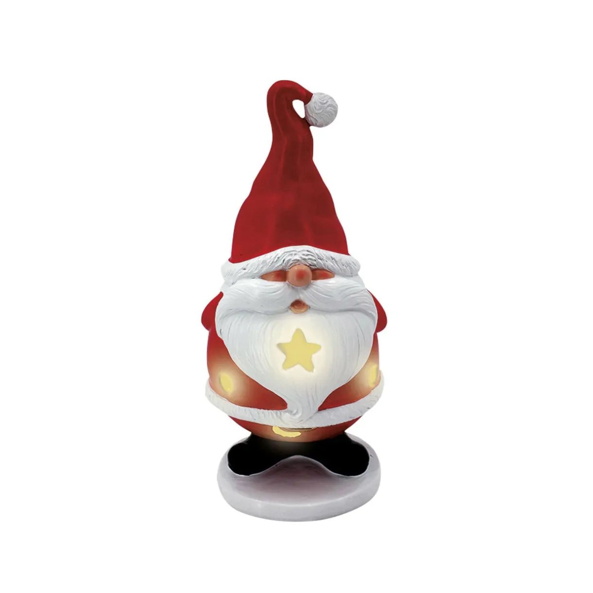 Père Noël lumineux solaire LED blanc chaud H31cm < Gifi Online