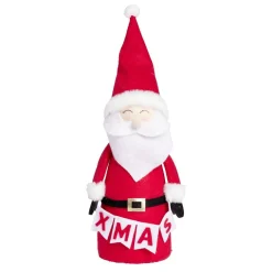 Père noël à poser en feutrine Ø14xH40cm < Gifi Sale