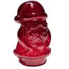 Père Noël à poser LED lumineux en verre rouge 13x11xH20cm < Gifi Outlet