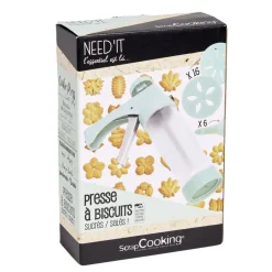 Presse à biscuits sucrés/salés 16 disques et 6 douilles < Gifi Clearance