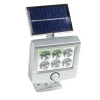 Projecteur de lumière solaire gris 6LED 150lms 10x3xH15,5cm