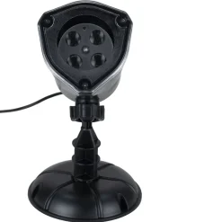 Projecteur lumineux Halloween squelette dansant 11x11,5x18cm