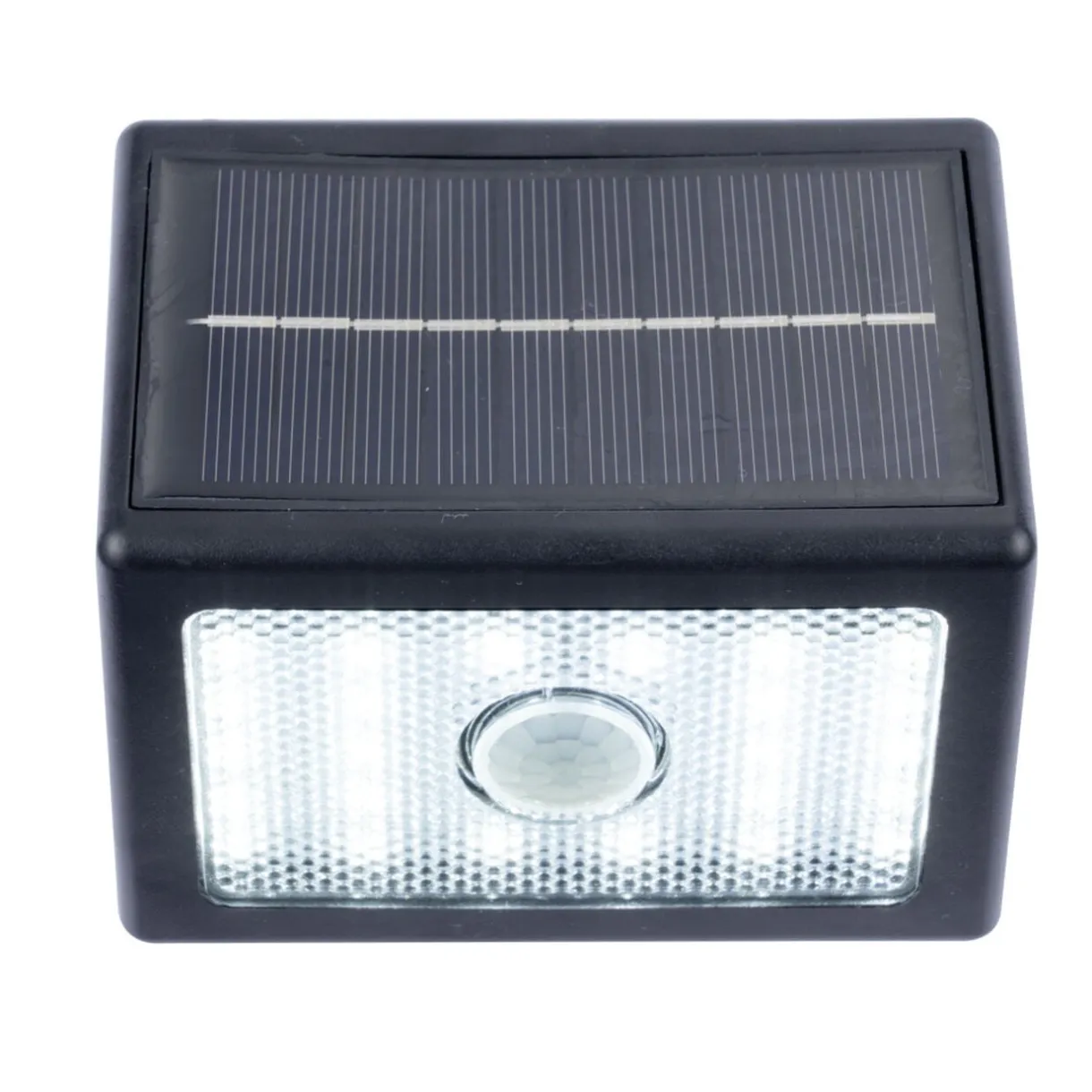 Projecteur mural détecteur mouvement solaire 24LED 120lm 11x11xH6cm < Gifi Outlet