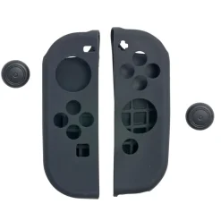 Protection pour manette compatible Nintendo Switch en silicone noir