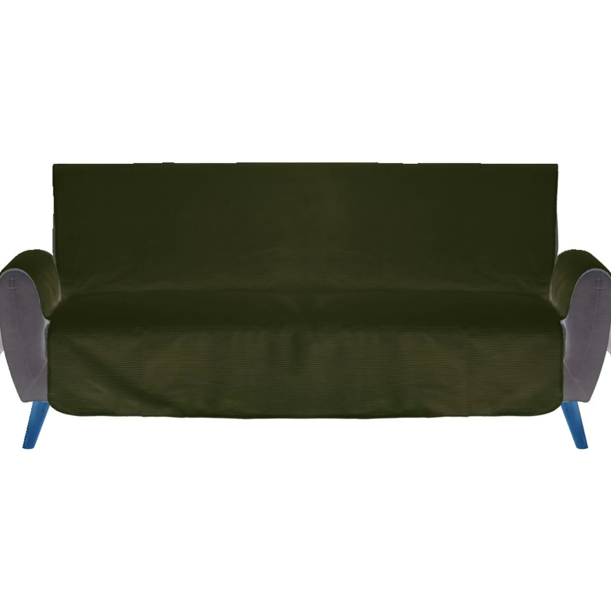 Protège canapé côtelé L279xH179cm - 2 modèles gris ou blanc < Gifi Best