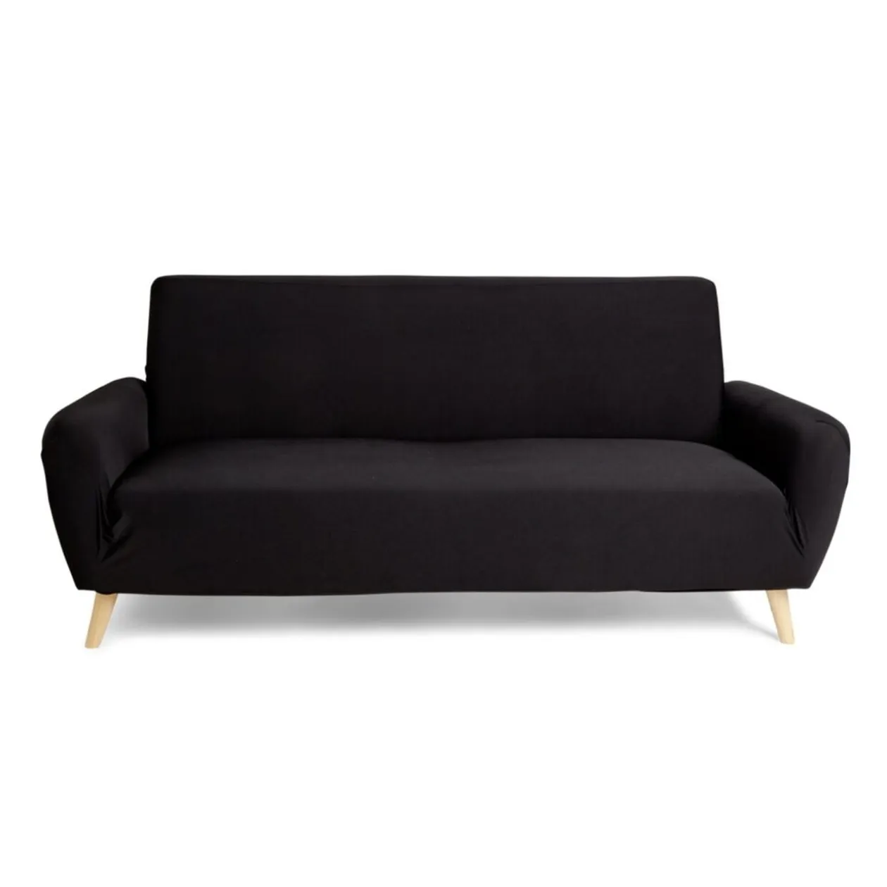 Protège canapé extensible 3 places L195-230cm noir