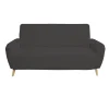 Protège canapé extensible 2 places L145-185cm velours côtelé gris foncé < Gifi Best