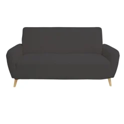 Protège canapé extensible 2 places L145-185cm velours côtelé gris foncé < Gifi Best