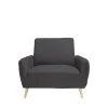 Protège fauteuil extensible L90-145cm gris foncé