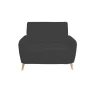 Protège fauteuil extensible L90x145cm velours côtelé gris foncé < Gifi Sale