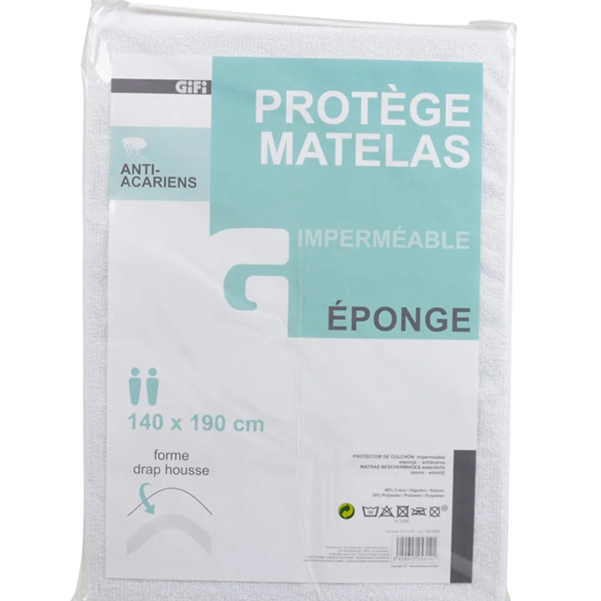Protège matelas imperméable 140x190 < Gifi Online
