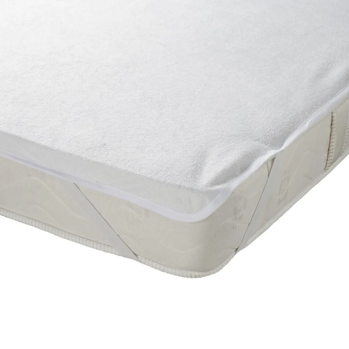 Protège matelas 2 personnes éponge imperméable anti-acariens 140x190cm < Gifi Outlet
