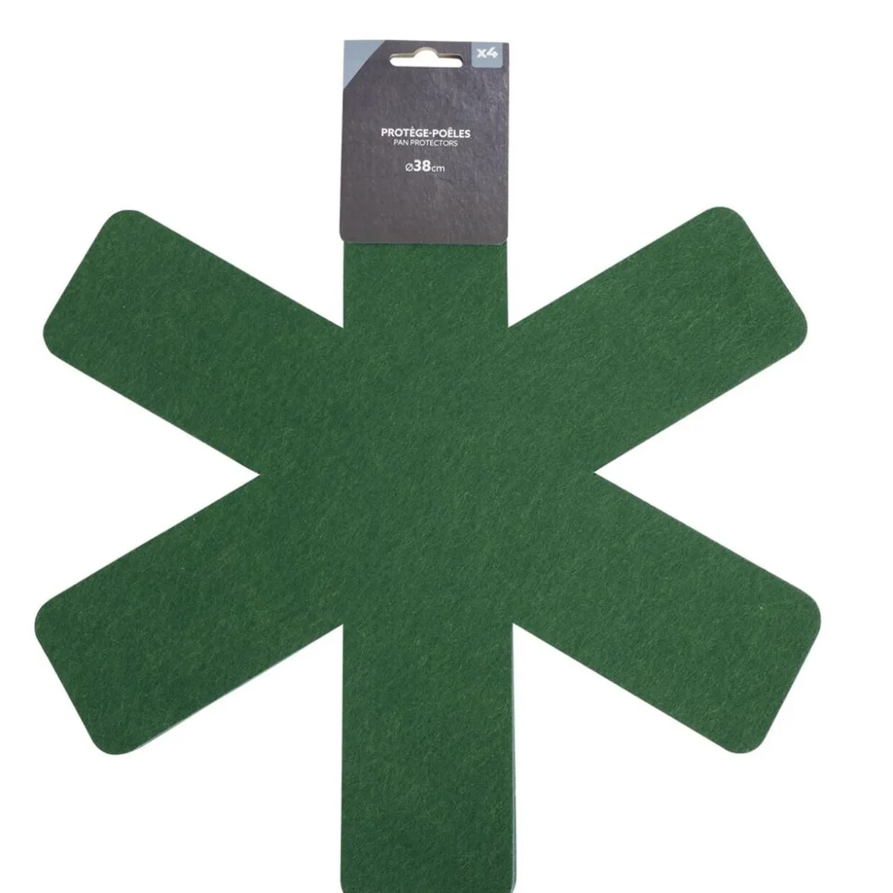 Protège poêle x4 feutrine Ø38cm (4 modèles)