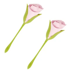 Présentoir serviette papier forme tige verte fleur < Gifi