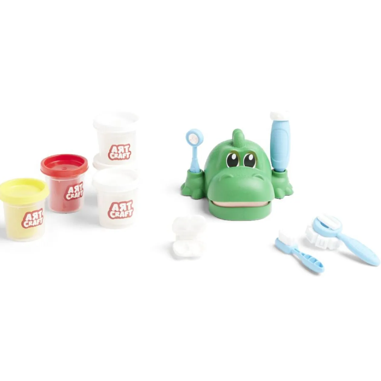 Pâte à modeler dinosaure dentiste