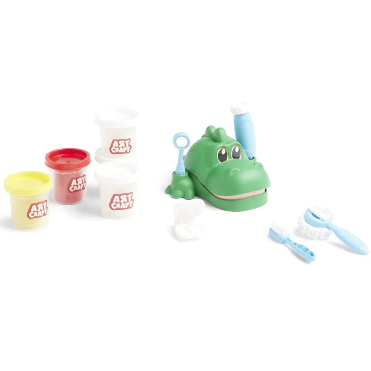 Pâte à modeler dinosaure dentiste