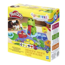 Pâte à modeler Play-Doh 4 pots avec moule et grenouille < Gifi Discount