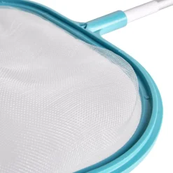 Épuisette de piscine perche avec manche alu et plastique bleu L155cm