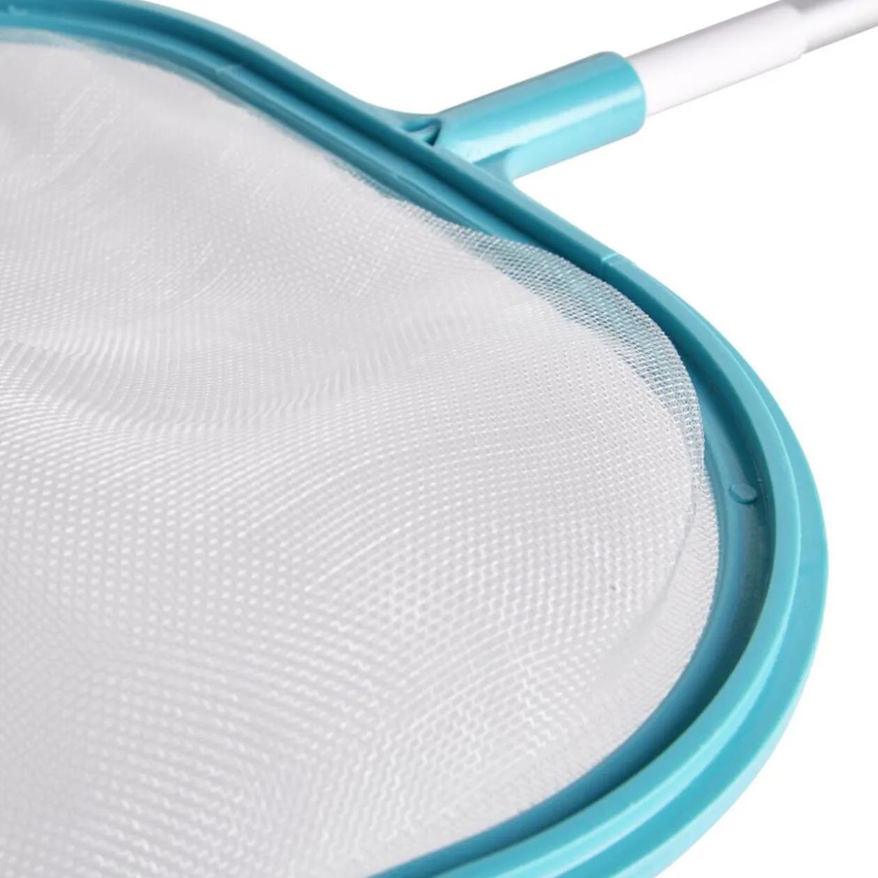 Épuisette de piscine perche avec manche alu et plastique bleu L155cm