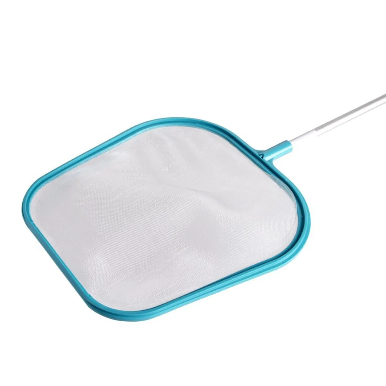 Épuisette de piscine perche avec manche alu et plastique bleu L155cm