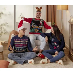 Pull de Noël adulte tricot Ho Ho Ho S/M ou L/XL