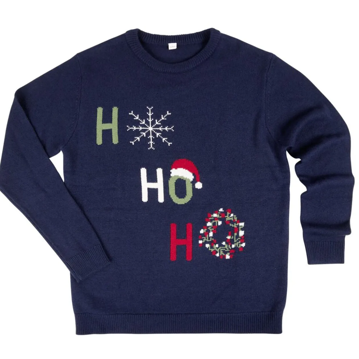 Pull de Noël adulte tricot Ho Ho Ho S/M ou L/XL