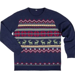 Pull de Noël adulte tricot motif traditionnel S/M ou L/XL