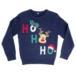 Pull de Noël enfant tricot renne 6/8ans