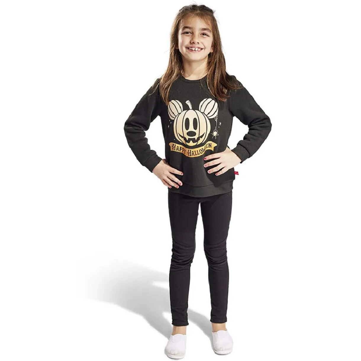 Pull enfant Disney Halloween Mickey phosphorescent 4/6ans < Gifi