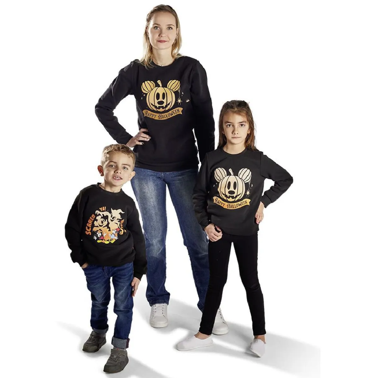 Pull enfant Disney Halloween Mickey phosphorescent 4/6ans < Gifi
