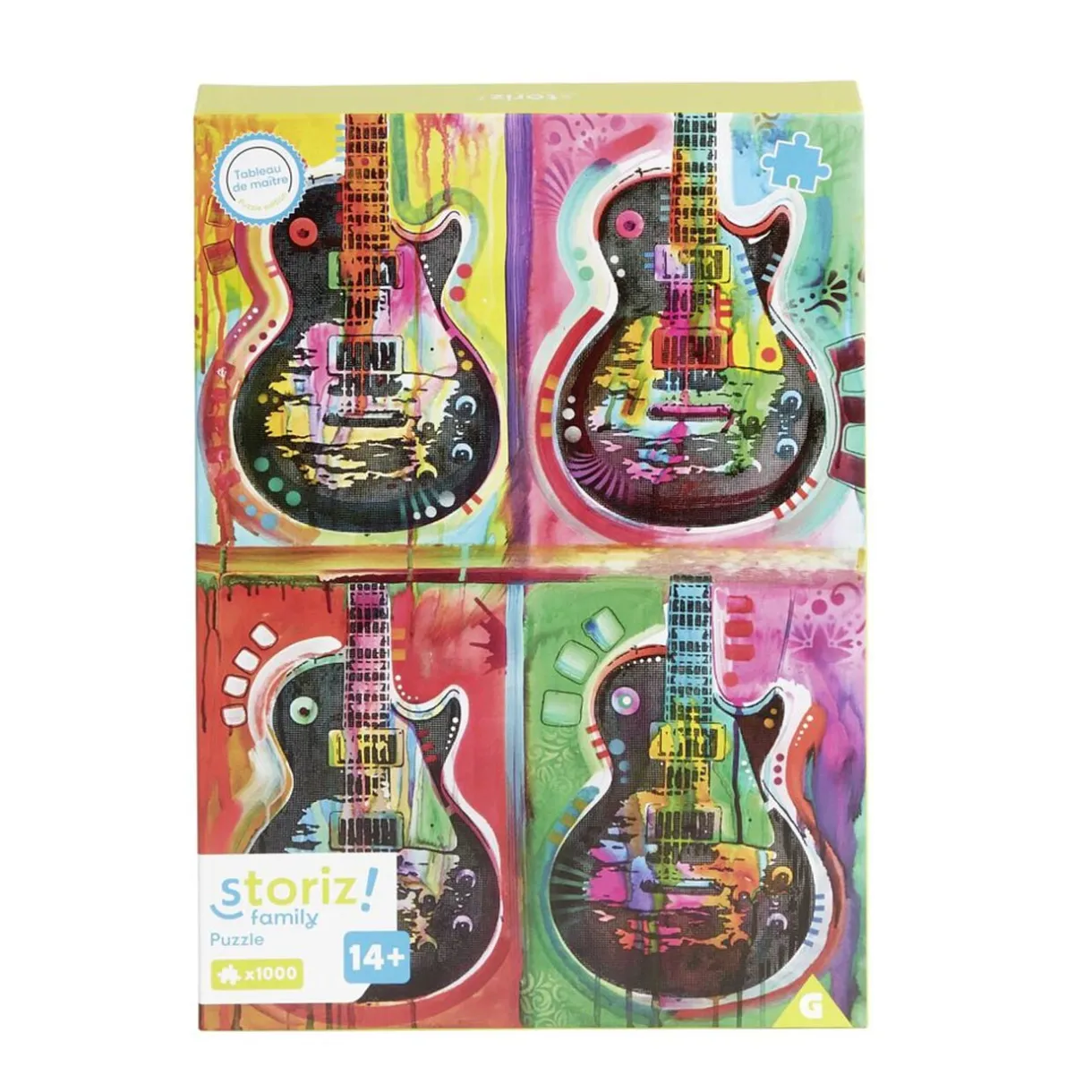 Puzzle ado 1000 pièces guitare coloré < Gifi New