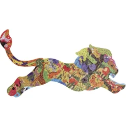 Puzzle enfant forme animaux 80à200 pièces carton (4 modèles)