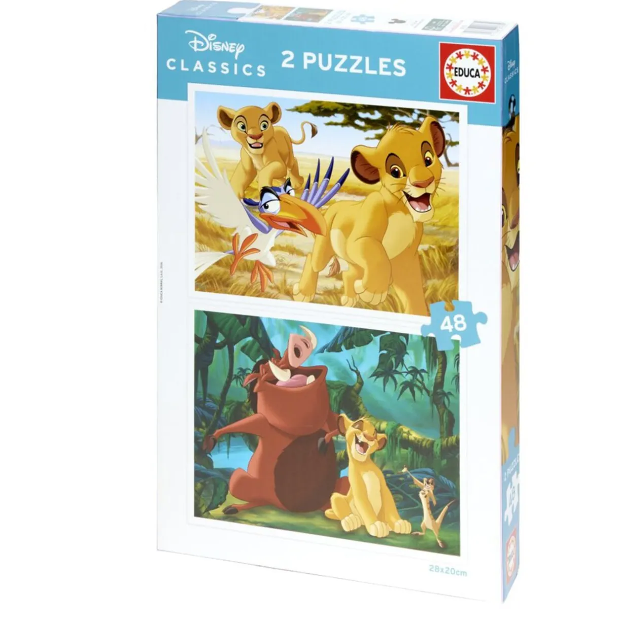 Puzzle enfant x2 Disney Le roi lion 48 pièces recto-verso < Gifi