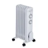 Radiateur bain d'huile à roulettes blanc 1500W Homday 3 niveaux de chaleur < Gifi Sale