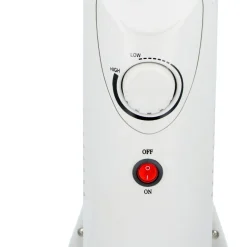 Radiateur bain d'huile 650W Alpina métal blanc 24x14xH39cm