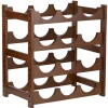 Range-bouteille 12 compartiments en bambou marron foncé L36xP38xH23cm < Gifi Discount