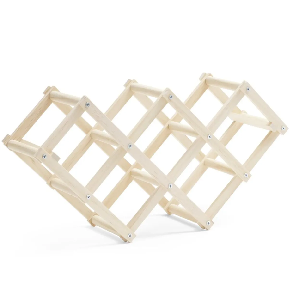 Range bouteille pliable en bois 5 cases 45x12,5xH24cm < Gifi Best