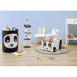 Range chaussure panda 3 paires 3 niveaux noir et blanc < Gifi Online