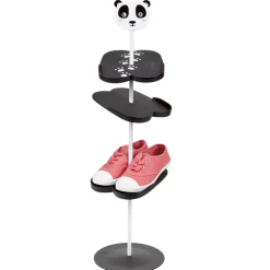 Range chaussure panda 3 paires 3 niveaux noir et blanc < Gifi Online