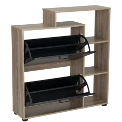 Range chaussures bois Markus 12 paires 86,5x24xH92cm < Gifi Outlet