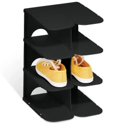 Range chaussures 4 paires noir < Gifi Discount