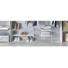 Range chaussures étagère blanche superposable 68x28xH22cm