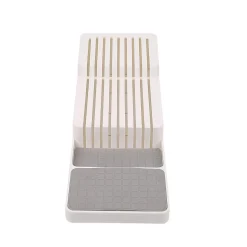 Range couteau gris et blanc