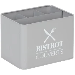 Range couvert BISTROT en métal gris < Gifi New