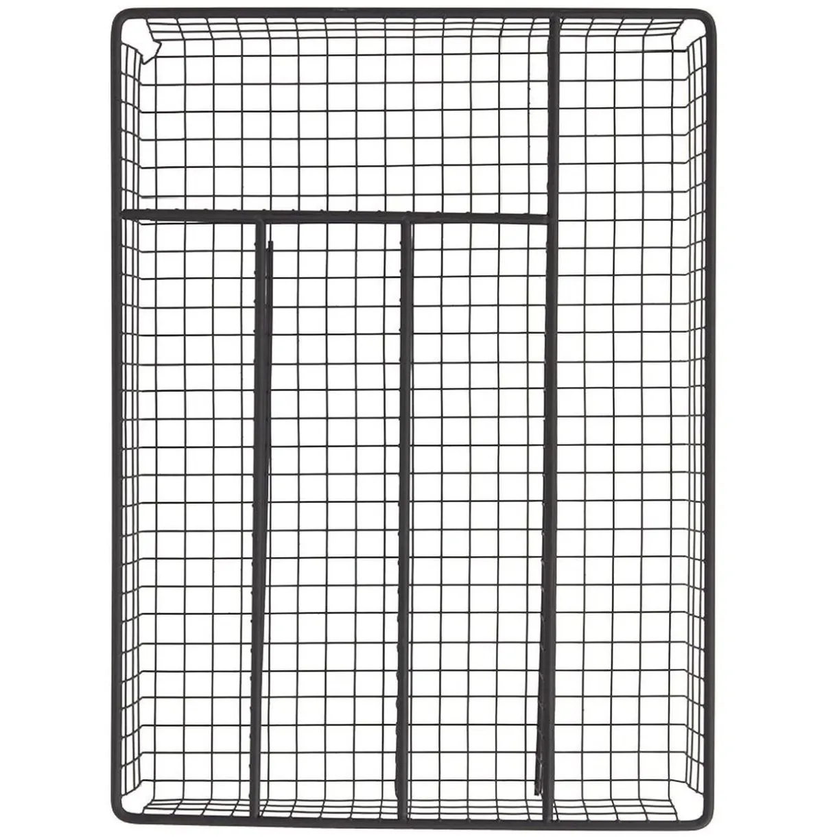 Range couvert pour tiroir grillage en fer noir < Gifi