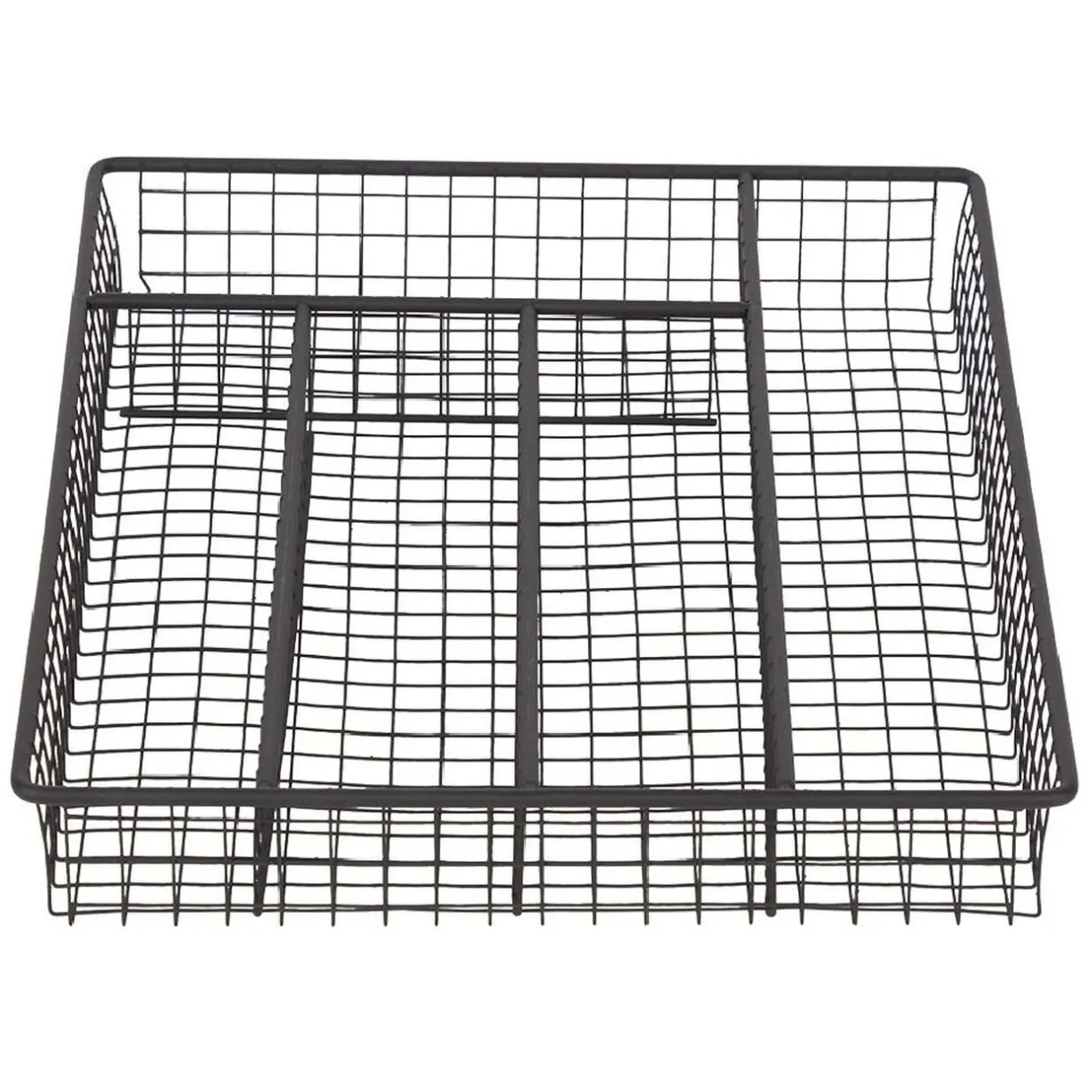 Range couvert pour tiroir grillage en fer noir < Gifi